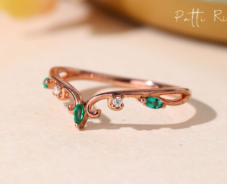 Patti Ring, Rose Gold Wedding Band