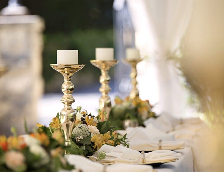 Table Setting for an Elegant Wedding