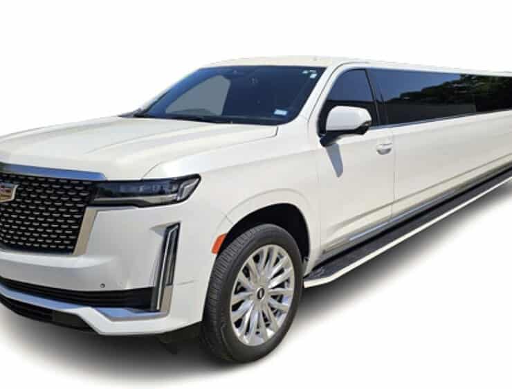White Cadillac Wedding Limousine