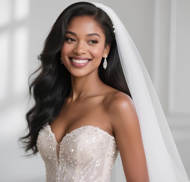 Bride with a beautiful smile